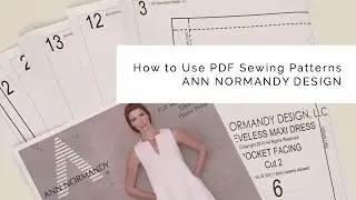 How to Use PDF Sewing Patterns; A Sewing Tutorial