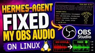 Hermes debugged my OBS audio on Linux