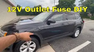 How to fix 12v outlets if they stop working on a VW Atlas 2018-2020