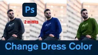Change Dress Color in Photoshop | 2 Minute Tutorial for Beginners