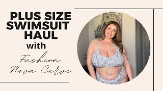 PLUS SIZE SWIMSUIT TRY ON HAUL WITH FASHION NOVA CURVE | Lauren Sangster