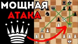 Мощная атака в Испанской партии  Красивый удар Ладьей  Шахматы