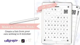 Turn Your Handwriting into a FONT! || Calligraphr & Procreate tutorial