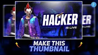 How To Make This Free Fire Thumbnail | On Pixellab | How To Make Free Fire Thumbnail
