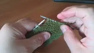 Объёмный узор спицами ШАХМАТКА