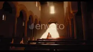 Man praying in the Church | Stock Footage - Envato elements