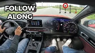 Learn Manual Driving | Follow Along POV Practice (Pedal Cam + RPM)