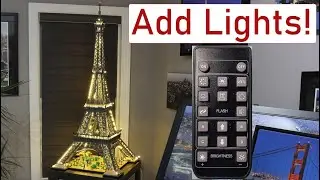 Adding lighting to the Lego Eiffel tower