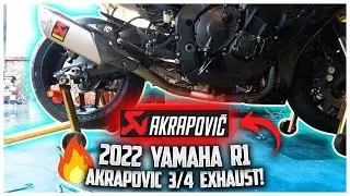 Yamaha R1 Akrapovic Exhaust and Akrapovic Link Pipe! Top Exhaust for Yamaha R1!