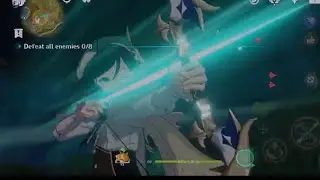 Instant kill with zhongli's meteor (genshin impact)
