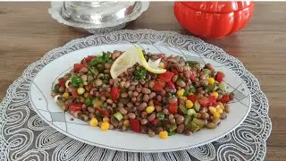 YAZIN EN FAVORİ 😋BÖRÜLCE SALATASI TARİFİ RENGARENK SUNUMU VE LEZZETİYLE YİYEN HERKES ÇOK BEĞENDİ..