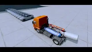 kamaz turbo VS bmw x6m crash test beamng drive