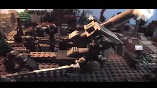Lego WW2 Artillery Firing - Test Clip