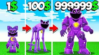 ПРОКАЧАЛ КЕТНЕПА ОТ 1$ ДО 1000000$ В МАЙНКРАФТ! ЕНОТИК ЭВОЛЮЦИЯ КЕТНЕП ТИТАН В MINECRAFT
