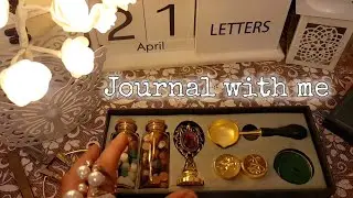 ASMR / Journaling Relaxing Sounds / Love and Roses Journal Spread