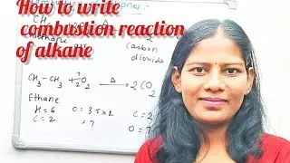 Trick to write combustion reaction of alkane||How to write combustion of alkanes reaction
