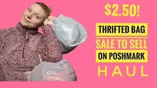Thrifted Bag Sale Haul to Sell On Poshmark