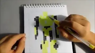 РИСУЕМ ПО КЛЕТОЧКАМ/РОБОТ ТРАНСФОРМЕР/