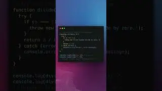 JavaScript Shortcuts - Error Handling