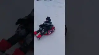Ура зима и наконец-то горки 🙈