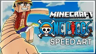 Minecraft One Piece SpeedArt - Monkey D Luffy