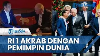 Momen Akrab Jokowi Bersama Para Pemimpin Dunia di KTT G7, Dirangkul Biden & 'Ditinju' Boris Johnson