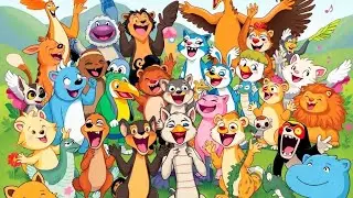 Animals come and sing along | Animal Song for Kids 🐶🐱🦁🦊
