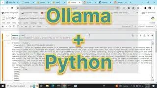 Ollama using python for local LLMs
