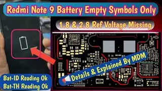 Redmi Note 9 Empty Battery Symbol | Mtk Chipset Bat-id Thermal Explain By @MobileDoctorMIJANUR