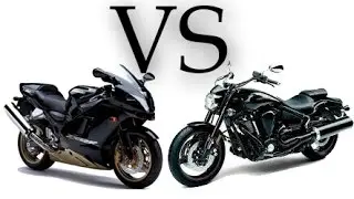 Kawasaki ZX-12R Ninja VS Yamaha XV 1700 Warrior Drag Race