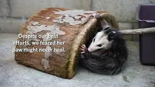 A resilient opossum returns to the wild!