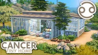 Cancer Tiny House ♋️ // The Sims 4 Speed Build: Zodiac Series