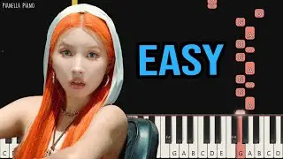 (G)I-DLE - Klaxon | EASY Piano Tutorial by Pianella Piano