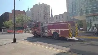 Madison Fire Department Engine Company 1 Responding Code 3 (7/15/2024)