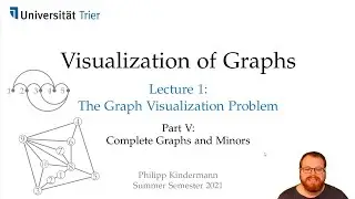 The Graph Visualization Problem (5/6): Complete Graphs, Minors | Visualization of Graphs - Lecture 1