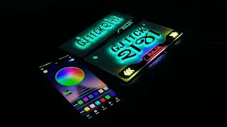 Led Number Plate Led With Mobile Wifi Control Water Proof Color Changing Number