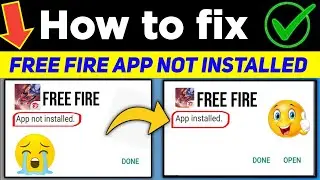 Free fire installing problem solve | free fire app not installed 2022 | app not installed problem