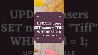 Update and Delete Data and Removing Tables in SQL