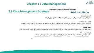 م.شويل الشهري | Data Management Strategy - DAMA-DMBOK | استراتيجية إدارة البيانات