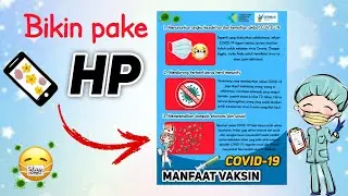 CARA MEMBUAT POSTER COVID 19 | cara membuat poster di PICSART