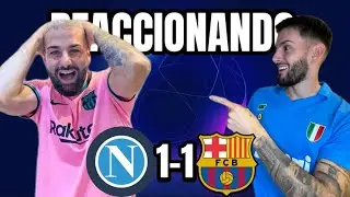 HINCHAS DEL BARÇA Y REAL MADRID REACCIONAN AL NAPOLI 1-1 BARÇA 🔥🔥