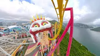 HAIR RAISER - Ocean Park Hong Kong - Onride - 4K - Wide Angle