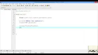 C Practical and Assignment Programs -Area and perimeter of circle