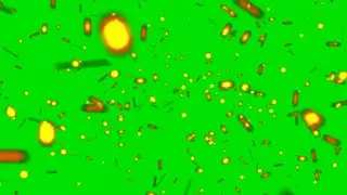 Fire Particles Green Screen Overlay Effect