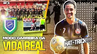 MEU PRIMEIRO HAT-TRICK COMO JOGADOR FEDERADO DO OUSADIA FC! Modo Carreira - Ep 3