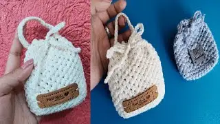 COMO TEJER BOLSA CARTERA A CROCHET - TODAS LAS MEDIDAS