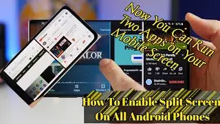 How to Enable Split Screen on All Android Phones||Split Screen on Android Motrolla G9 Play