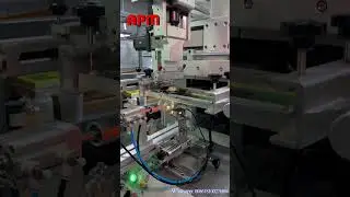 S300M glass bottle  screen printing machine #apm #servo #screenprinter #bottleprinter #shorts