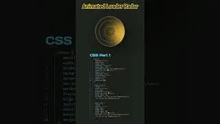 CSS Animated Loader Radar | Radar | Loader | Radar Loader | Loader Animations html css 
