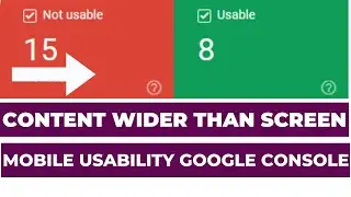 How To Fix Content Wider Than Screen Mobile Usability Errors in Google Search Console